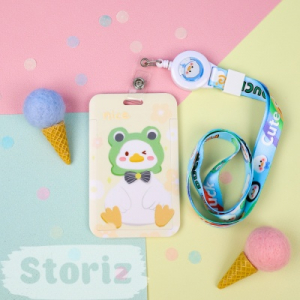 Чехол для карты Cute duck, nice frog